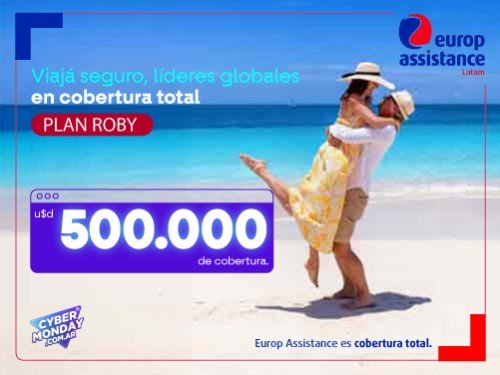 Asistencia al viajero multiviajes anual USD500.000 de cobertura