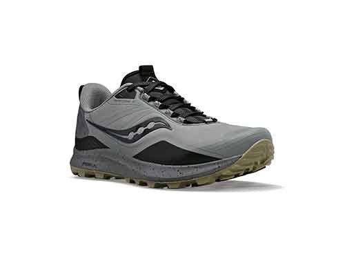 ZAPATILLA HOMBRE SAUCONY PEREGRINE ICE+ 3 GRAVEL/BLACK