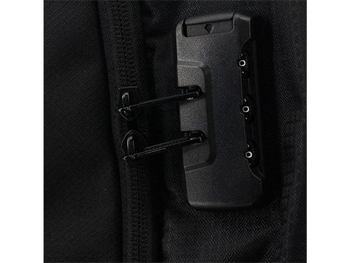 Mochila Porta Notebook USB Candado Urbana Negra Wilson