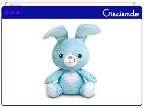 Peluche Interactivo Win Fun Conejito Iluminado Con Musica