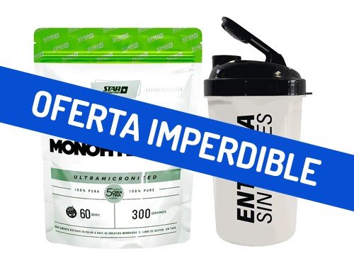 Combo Star Nutrition Creatine Doypack 300gr + Vaso Shaker