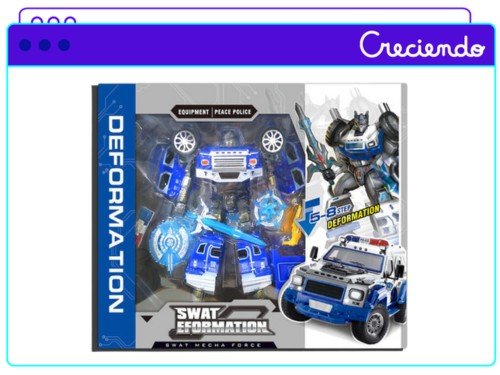 Robot Transformable Mega Baby Swat Mecha Force
