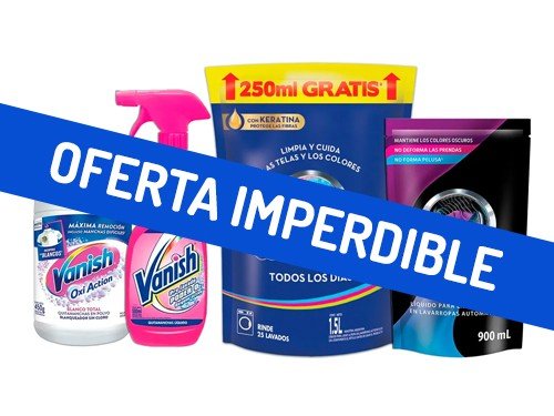 Combo Ropa Impecable 2 Quitamanchas Vanish + 2 Jabón Liquido Woolite