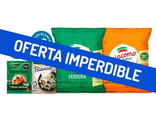 Combo Capelettini Giacomo x 2u + Sabor en Polvo y Salsa Blanca