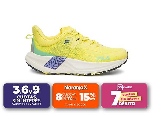 Zapatillas Running Fila Racer SkyTrail Am Vd Mujer