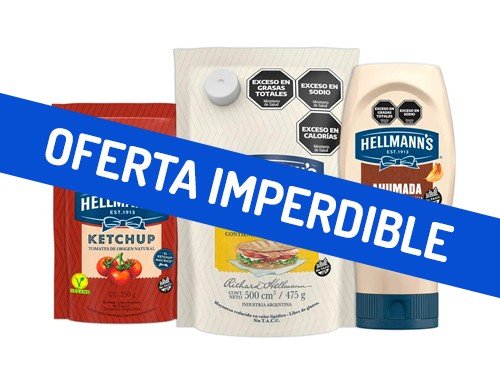 Combo Hellmann's Kétchup + Mayonesa Clásica y Ahumada