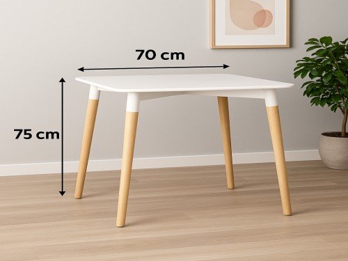 Juego De Comedor Mesa Eames 70x70 + 2 Sillas Eames