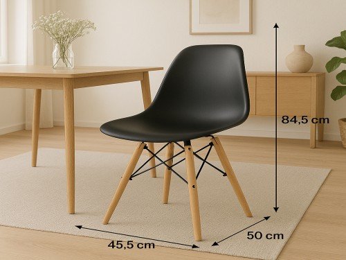 Juego De Comedor Mesa Eames 70x70 + 2 Sillas Eames
