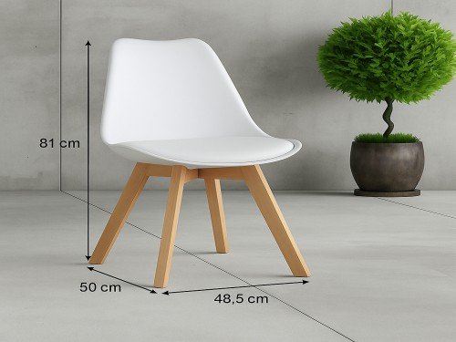 Juego De Comedor Mesa Eames 120x80 + 4 Sillas Tulip