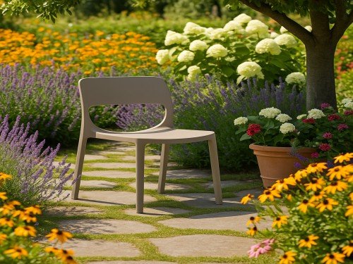 Silla Smile Para Comedor y Jardín Apilable