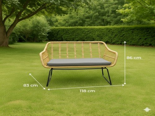 Set Jardín Rattan Sintético Bali Premium + Sofa