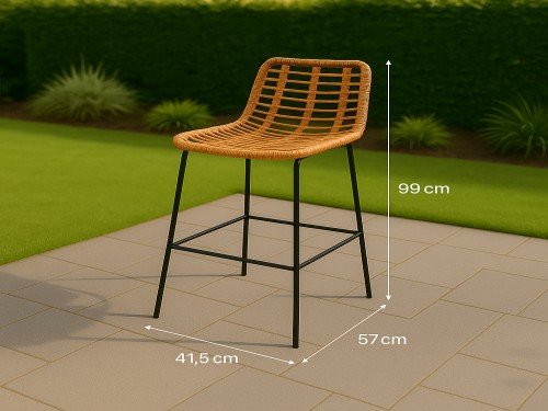 Set Jardín Rattan Sintético Bali Alto