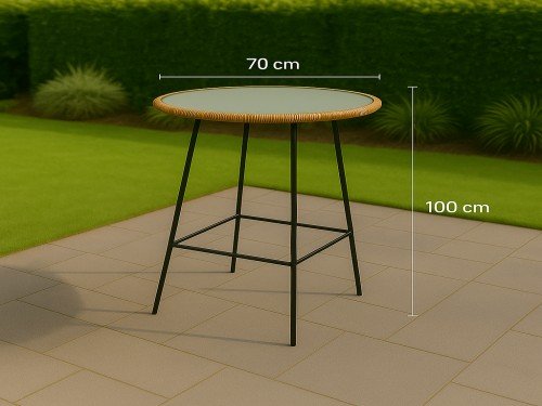 Set Jardín Rattan Sintético Bali Alto