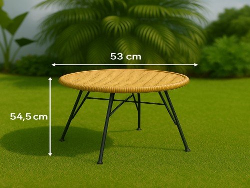 Set De Jardin Rattan Sintético Bali Minimal