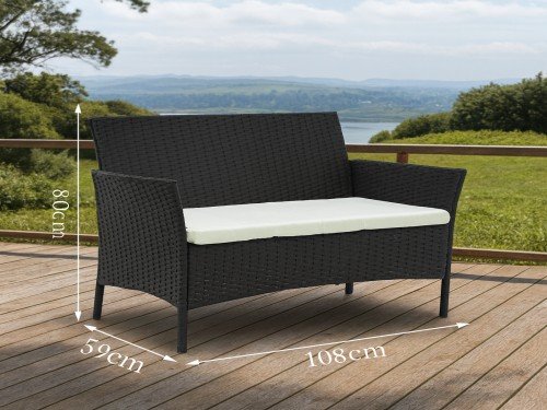 Set De Jardín Ollie Mesa + Sillones