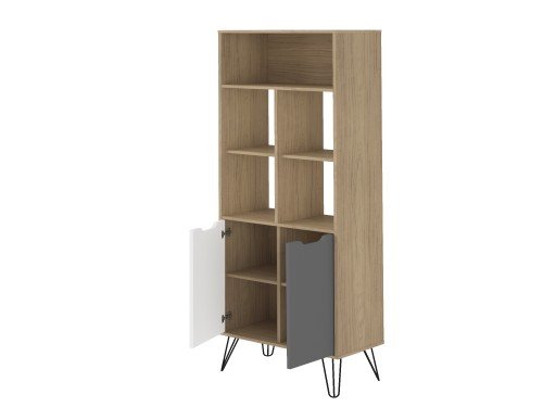 Estante Estocolmo Con Puertas Y Repisas Altas