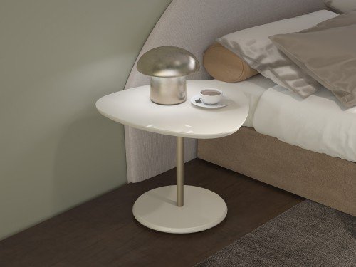 Mesa De Apoyo Moderna Bel Redonda Minimalista