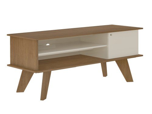 Rack De Tv Frank Escandinavo Con Estantes