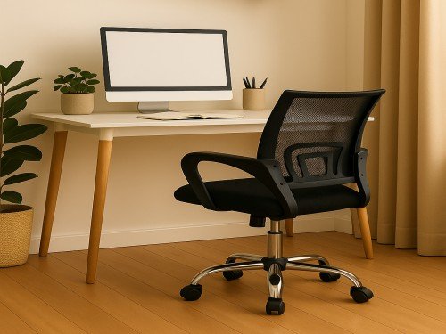 Silla Celta Neumático Para Oficina Giratoria Negro