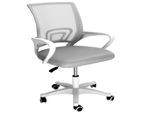 Silla De Escritorio Celta Blanca Neumática Mesh