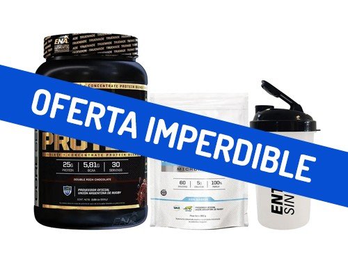 Combo True Made Whey Chocolate ENA 930gr+ Creatina 300gr + Vaso Shaker