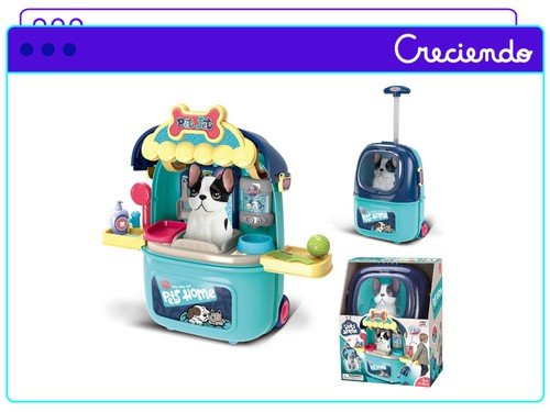 Set Veterinario Pet Set 2 En 1 Valija Con Perrito De Peluche