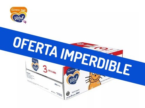 Pack Leche Vital 3 Nutricia Bago 24 Bricks 200ml