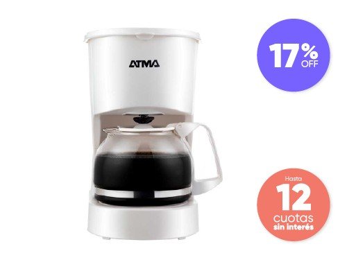 Cafetera de filtro Atma 0.6L Blanca