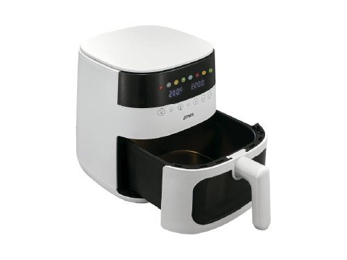 Freidora Sin Aceite Atma Digital Blanca con Visor 1750W 6 Lts