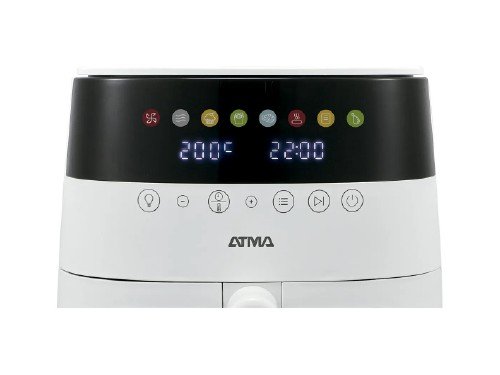 Freidora Sin Aceite Atma Digital Blanca con Visor 1750W 6 Lts
