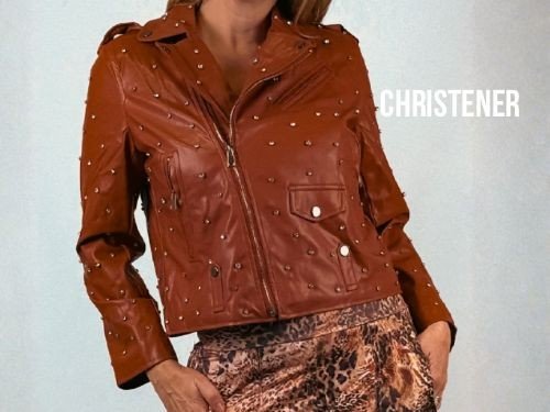 Chaqueta de cuerina color suela | 40 % off | CHRISTENER