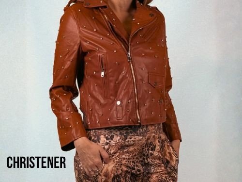 Chaqueta de cuerina color suela | 40 % off | CHRISTENER