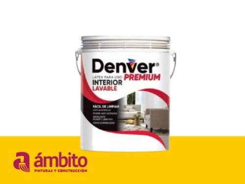 Pintura Latex Interior premium Lavable 20 Litros Denver