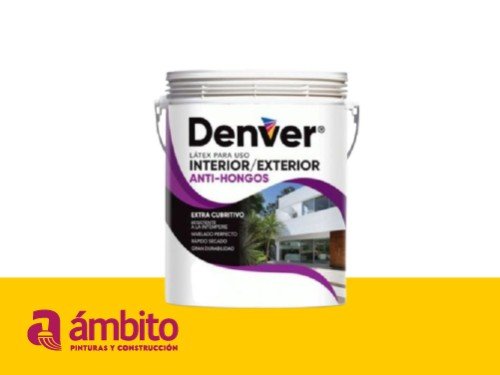 Pintura Latex Interior/Exterior antihongo 20 litros Denver