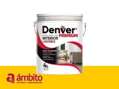 Pintura Latex Interior lavable premium 4 litros Denver