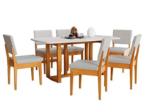 MESA MENEGHETTI FILADELFIA 1.70 + 6 SILLAS MIAMI