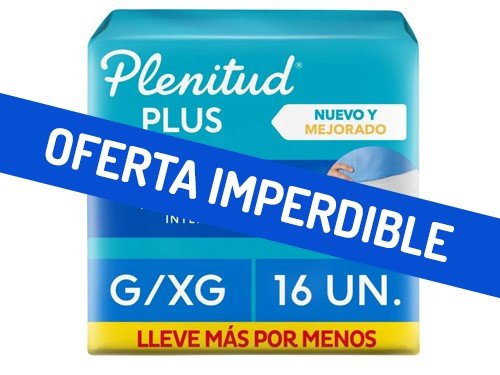 Ropa Interior Desechable Plenitud Protect Plus G/XG 16 unidades