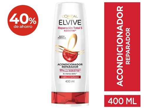 Acondicionador Elvive RT5 Keratin 400 Ml.