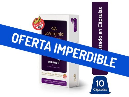 Café Intenso en Capsulas Nº 9 La Virginia Espresso 10 unidades