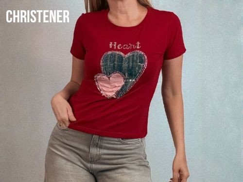 Remera algodón elastizada estampa | 30% off | CHRISTENER