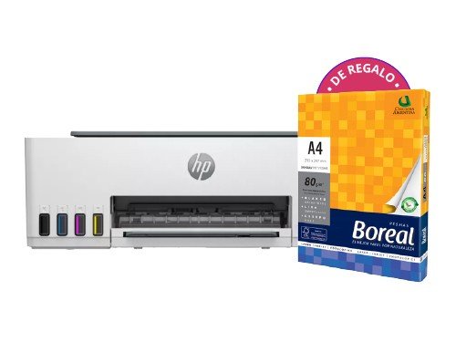 Impresora multifunción HP SMART TANK 580 All-in-One + Resma de regalo