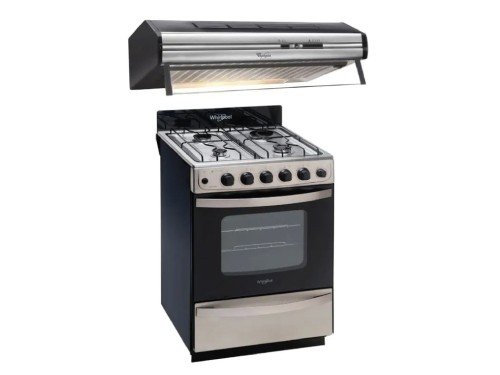 Combo Whirlpool Cocina 60 Lts y Purificador inox