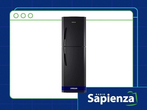 HELADERA DREAN HDR320F50N NEGRA 314LT ESTANTES DE VIDRIO