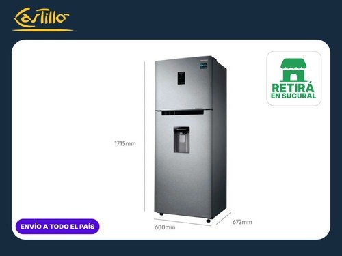 Heladera Con Freezer Inverter Samsung Sart32k5930sl 330Lts