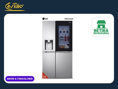 LG HELADERA SIDE BY SIDE GS66SXSC │570 L │ INSTAVIEW │ SMART INVERTER