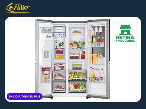 LG HELADERA SIDE BY SIDE GS66SXSC │570 L │ INSTAVIEW │ SMART INVERTER