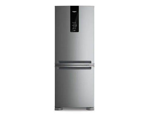Heladera con Freezer Inverter Whirlpool No Frost Inoxidable 449L