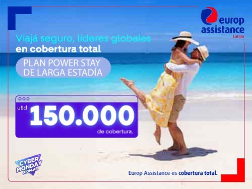 Asistencia al viajero para larga estadía USD150.000 de cobertura