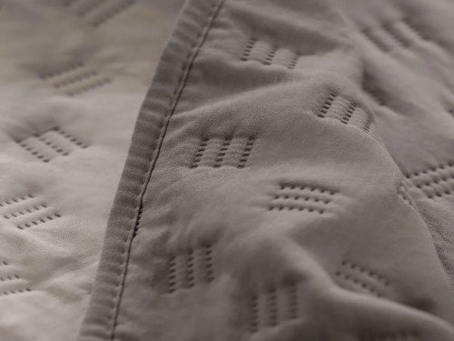 Cubrecama 2 Plazas Queen Reversible Cuadro A Puntos