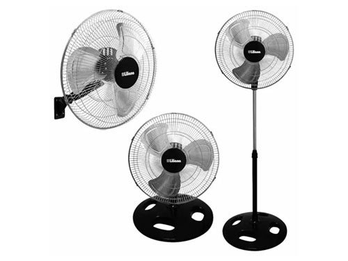 Ventilador Liliana 3 en 1 De pie / Turbo / Pared 18" 3 Aspas Metálicas